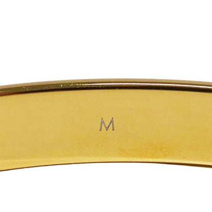 Louis Vuitton Bangle Monogram Metal Calf Nanogram Gold M