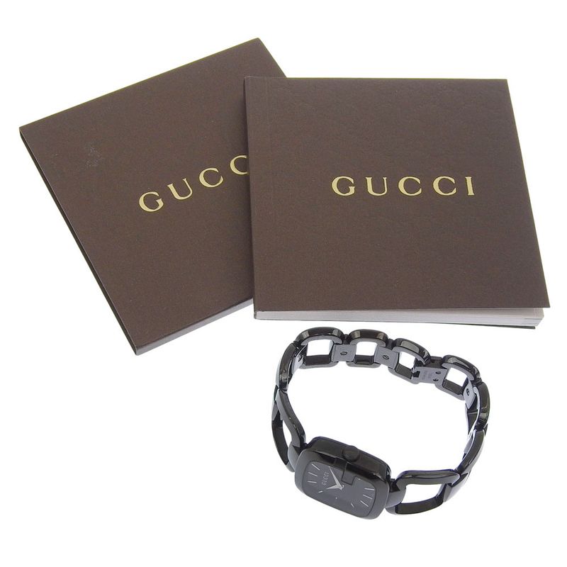 Gucci Collection 125.4 Stainless Steel Quartz Analog Display Black