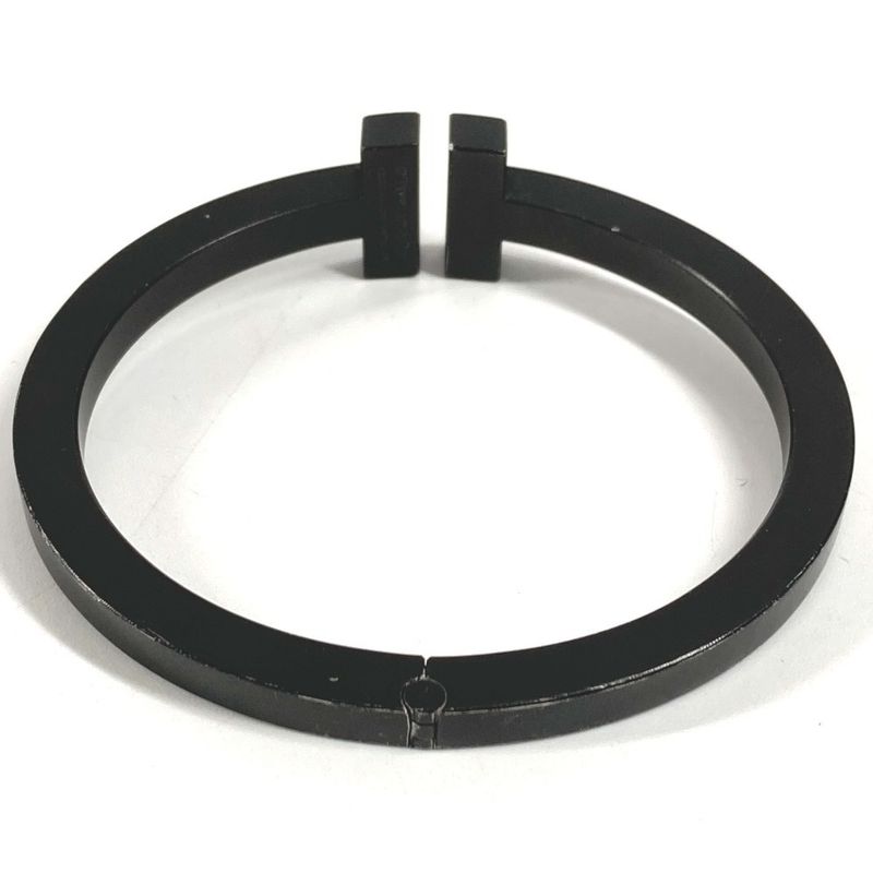 Tiffany & Co. Bracelet T Square Bangle SS Black