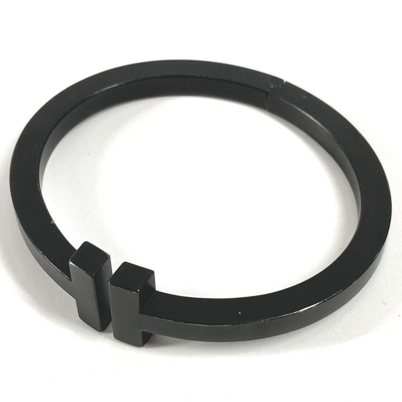 Tiffany & Co. Bracelet T Square Bangle SS Black