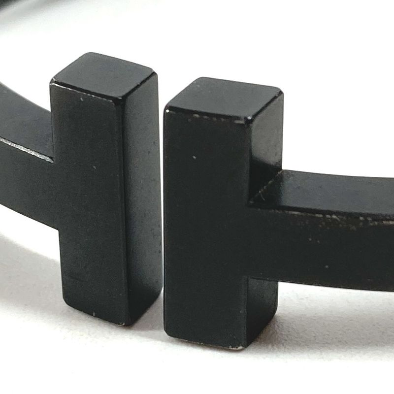 Tiffany & Co. Bracelet T Square Bangle SS Black