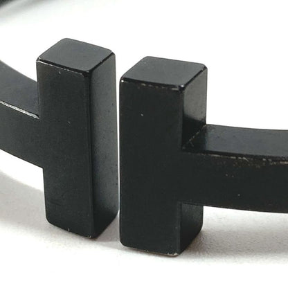 Tiffany & Co. Bracelet T Square Bangle SS Black