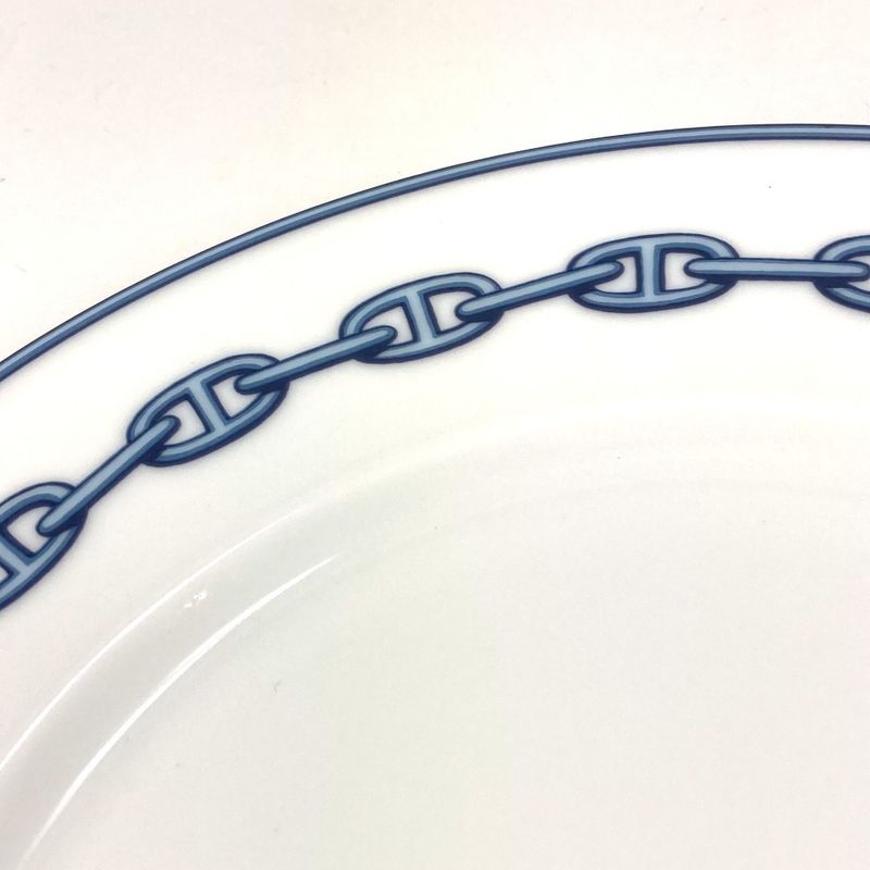 Hermes Plate Dinner Ceramic White