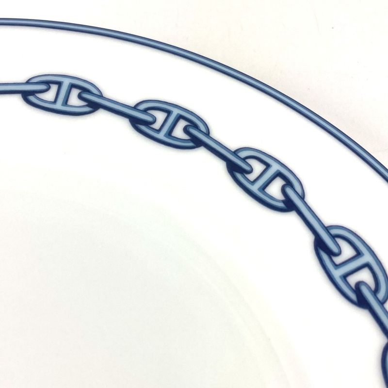 Hermes Plate Dinner Ceramic White