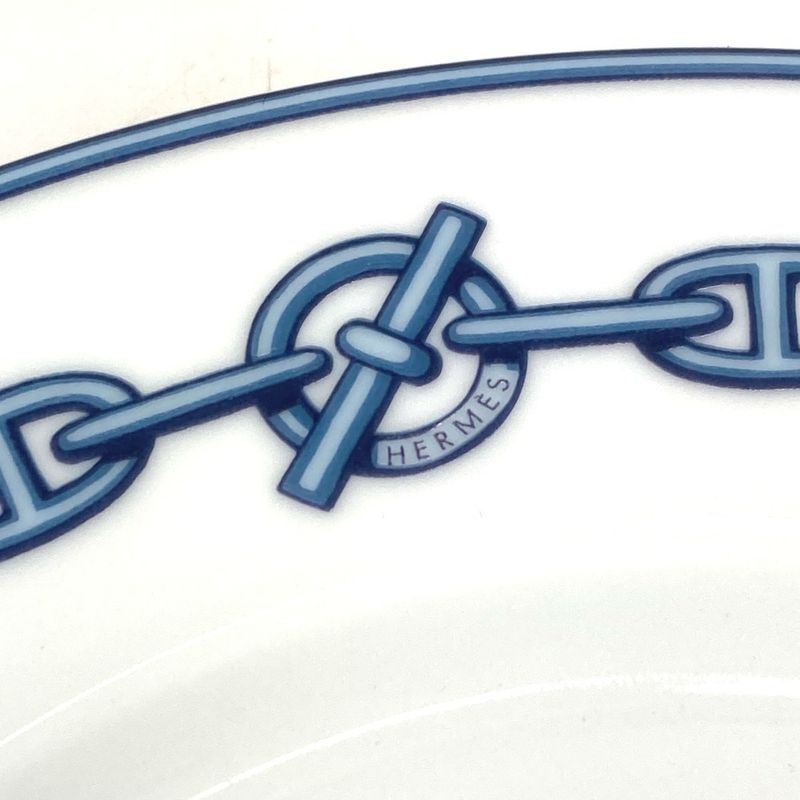 Hermes Plate Dinner Ceramic White