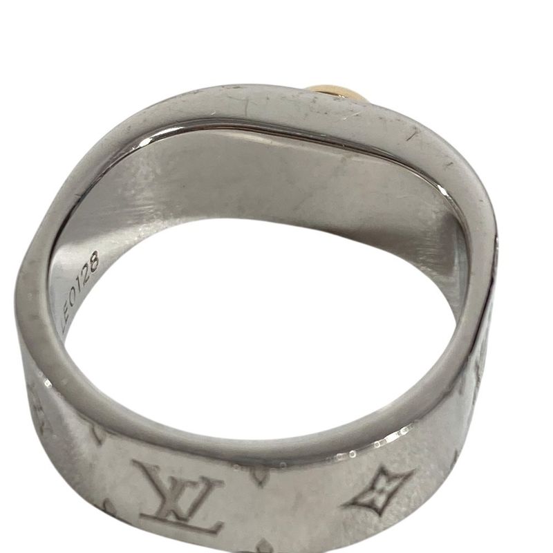Louis Vuitton Ring Nanogram Metal Silver