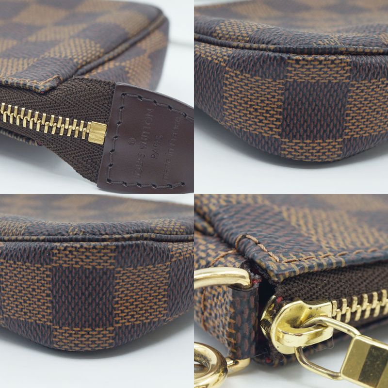Louis Vuitton Pochette Pouch Coin Case Monogram Brown
