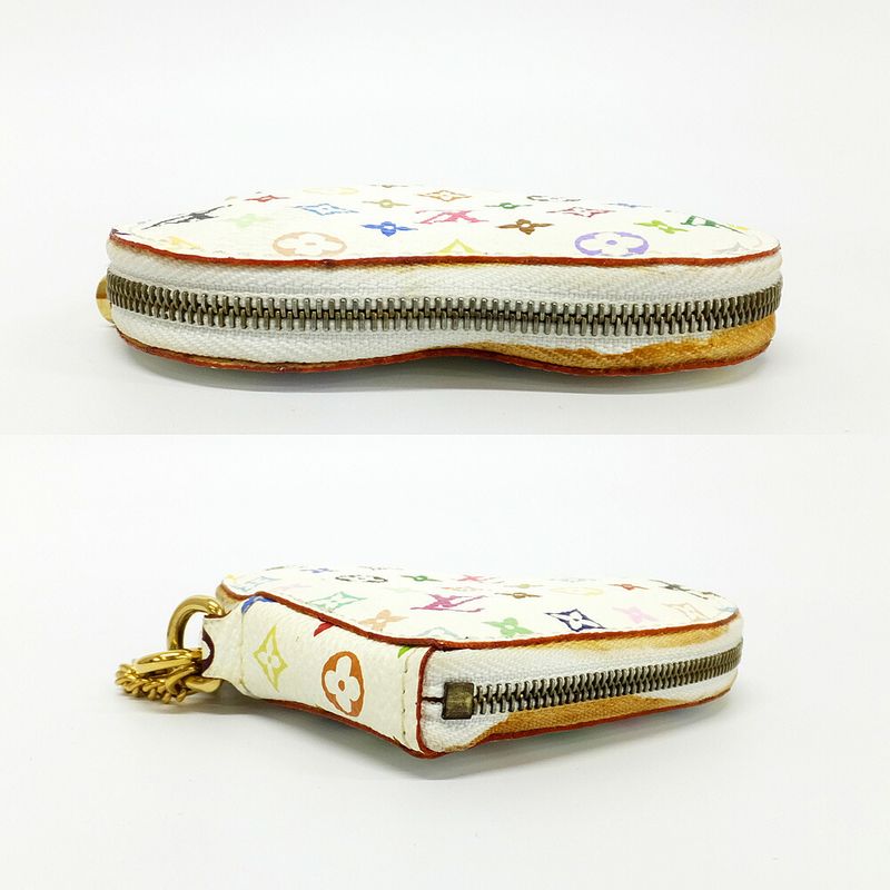 Louis Vuitton Heart Shape Coin Case Monogram Multicolor Bronze