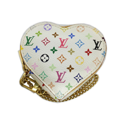 Louis Vuitton Heart Shape Coin Case Monogram Multicolor Bronze