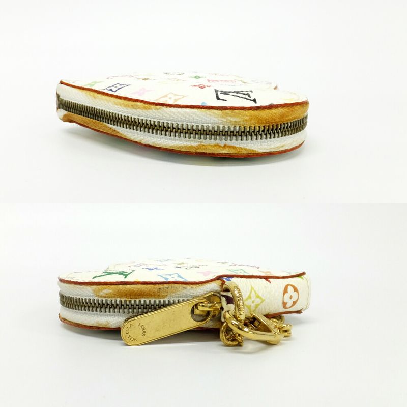 Louis Vuitton Heart Shape Coin Case Monogram Multicolor Bronze