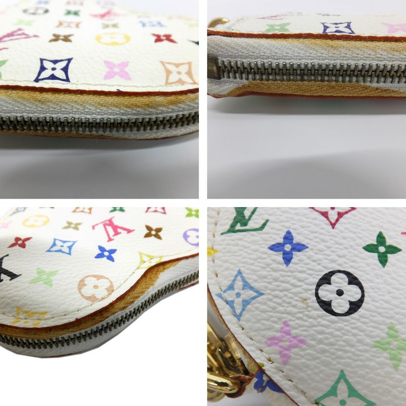 Louis Vuitton Heart Shape Coin Case Monogram Multicolor Bronze