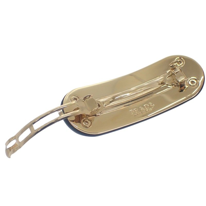 Prada Re-Nylon Hair Clip Hair Tessuto Nero Black