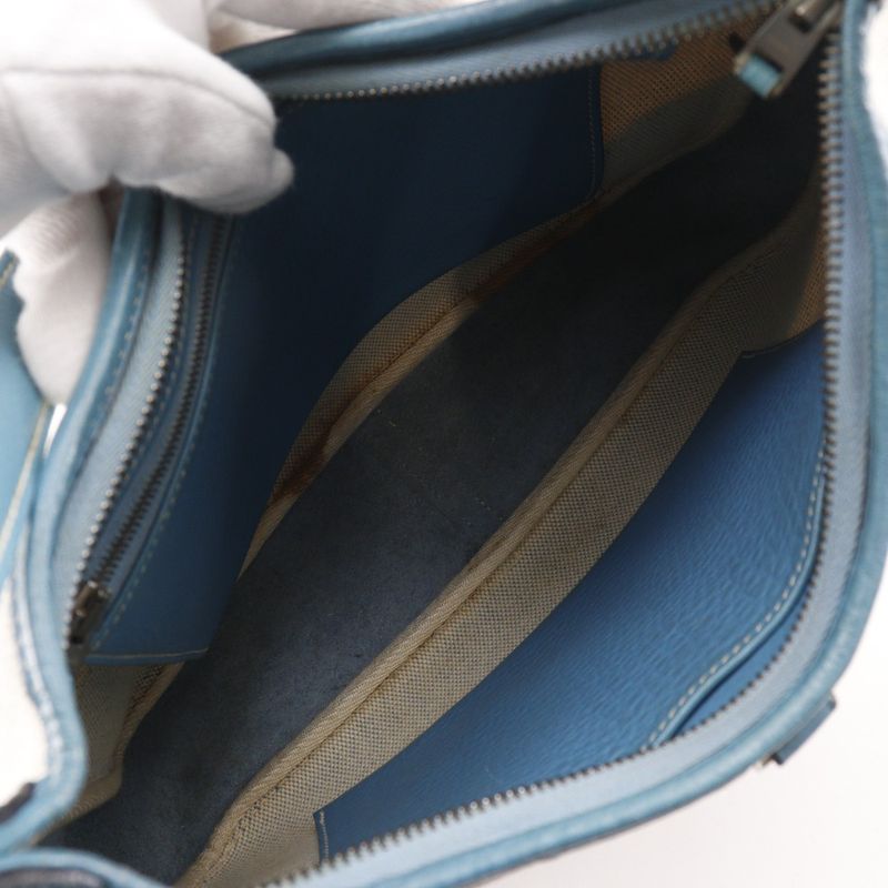 Hermes Trim 31 Toile Ash Taurillon Clemence Natural Blue Jean C
