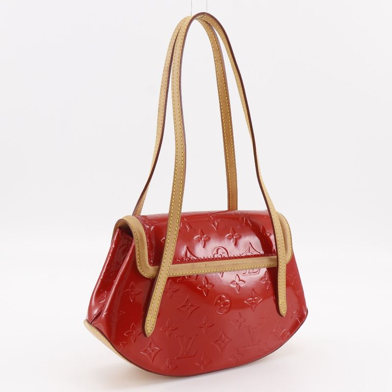 Louis Vuitton Biscayne Bay PM Monogram Vernis Red Tote