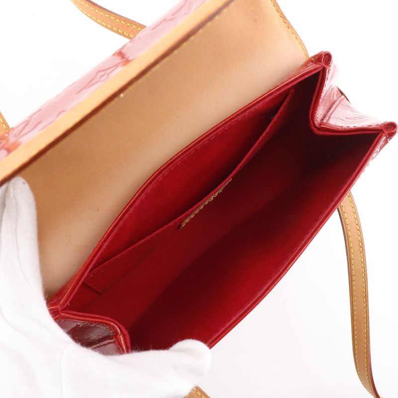 Louis Vuitton Biscayne Bay PM Monogram Vernis Red Tote