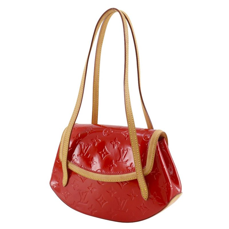 Louis Vuitton Biscayne Bay PM Monogram Vernis Red Tote