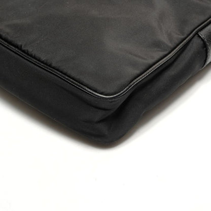 Prada Shoulder Bag Nylon Saffiano Leather