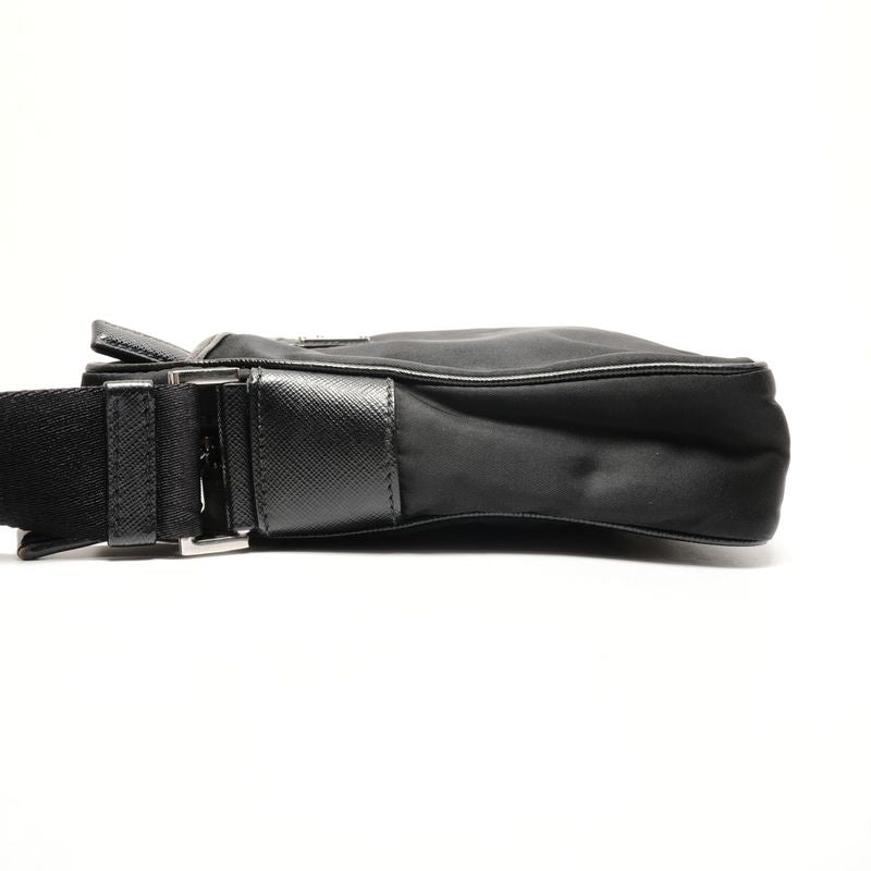 Prada Shoulder Bag Nylon Saffiano Leather