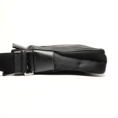 Prada Shoulder Bag Nylon Saffiano Leather