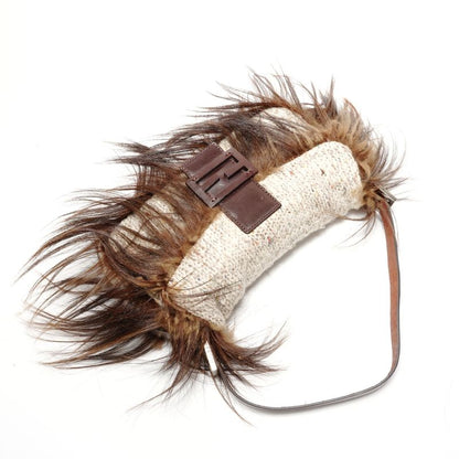 Fendi Shoulder Bag Knit Wool Mamma Bucket