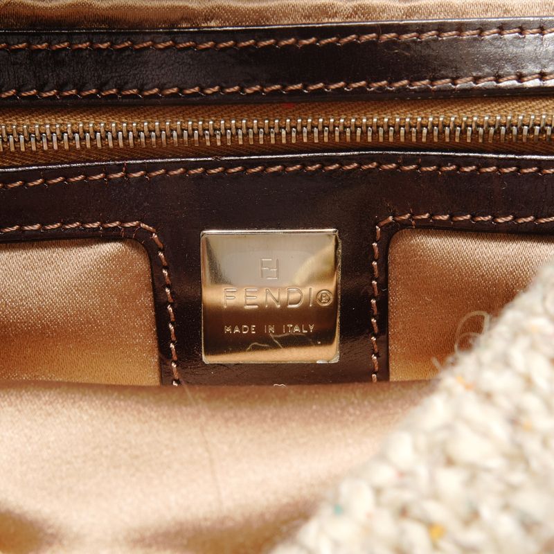 Fendi Shoulder Bag Knit Wool Mamma Bucket