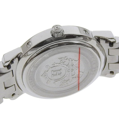 Hermes Clipper Cles Diamond Stainless Steel Quartz Analog Display
