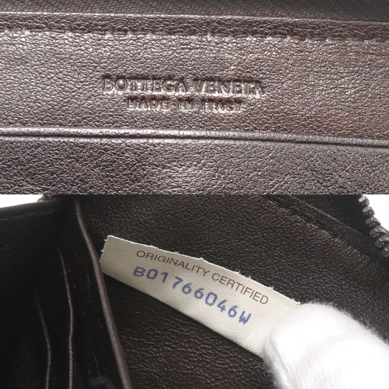 Bottega Veneta Long Wallet Leather Brown