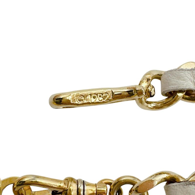 Chanel Belt Vintage Girogo Chain White Gold