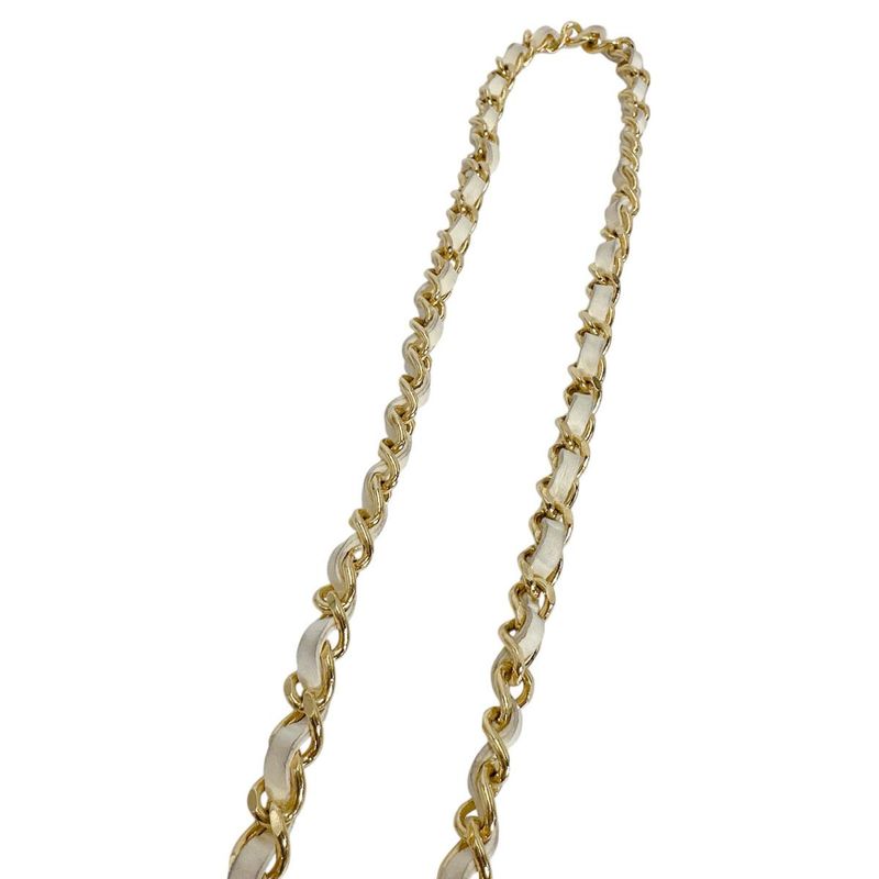 Chanel Belt Vintage Girogo Chain White Gold