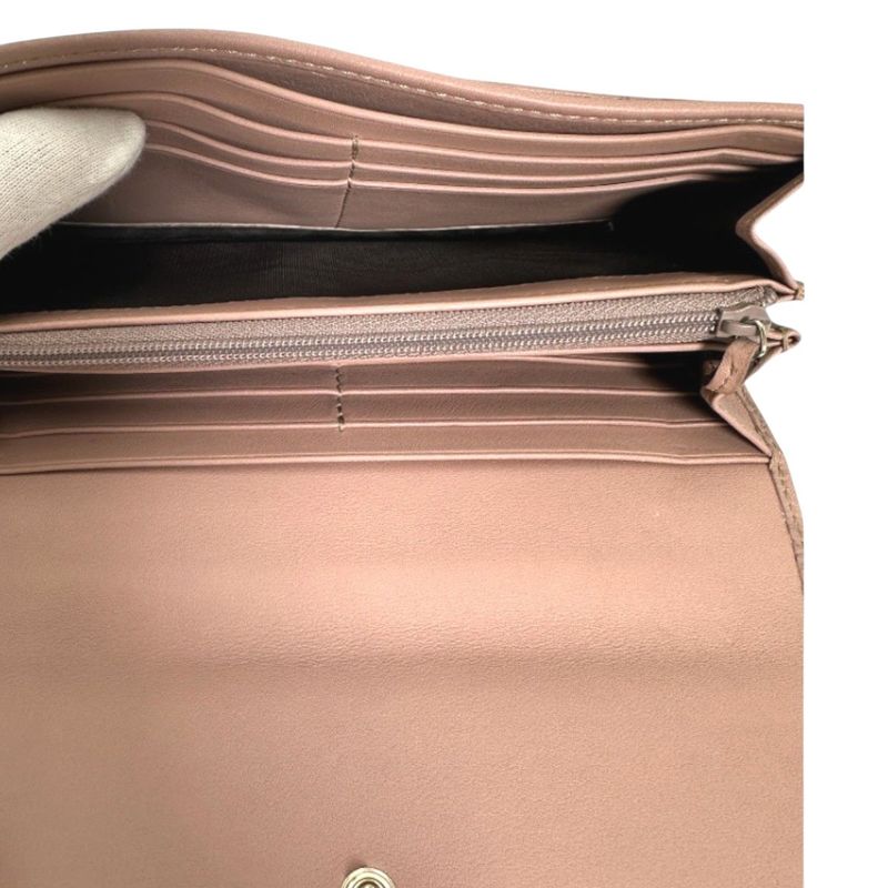 Gucci Guccissima Bifold Long Wallet GG Pink