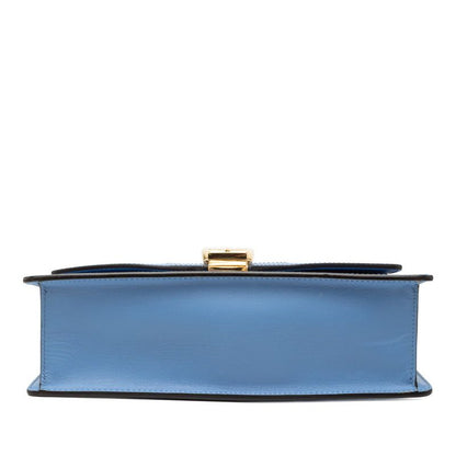 Gucci Sylvie Sherry Line Blue Leather