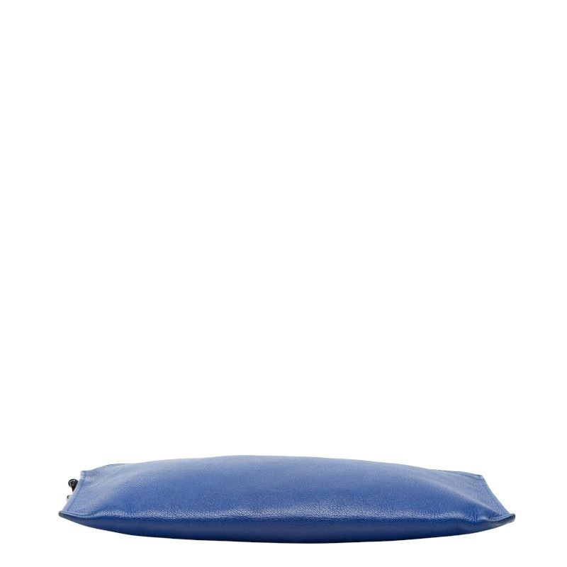 Versace Medusa Clutch Blue Leather