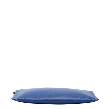 Versace Medusa Clutch Blue Leather