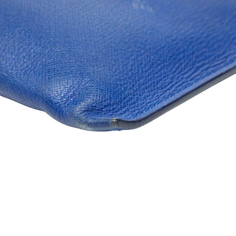 Versace Medusa Clutch Blue Leather