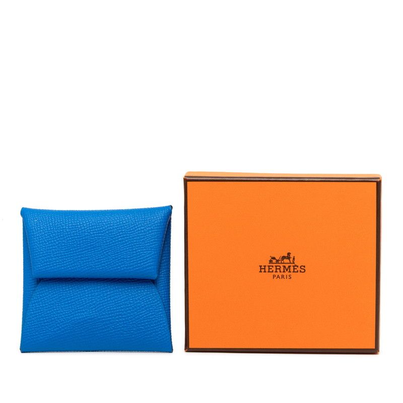 Hermes Bastia Blue Veau Epsom
