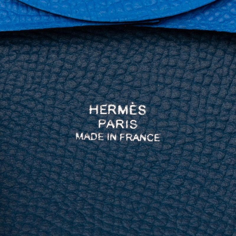 Hermes Bastia Blue Veau Epsom
