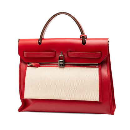 Hermes Herbag Zip PM 2-Way Shoulder Bag le Jupiman Toile Ash