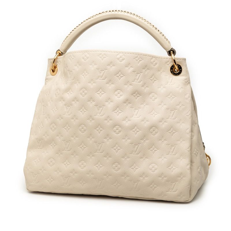 Louis Vuitton Monogram Empreinte MM One Shoulder Bag Neige Ivory Leather