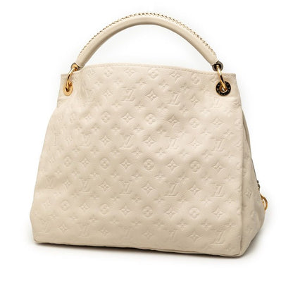 Louis Vuitton Monogram Empreinte MM One Shoulder Bag Neige Ivory Leather