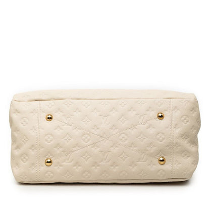 Louis Vuitton Monogram Empreinte MM One Shoulder Bag Neige Ivory Leather