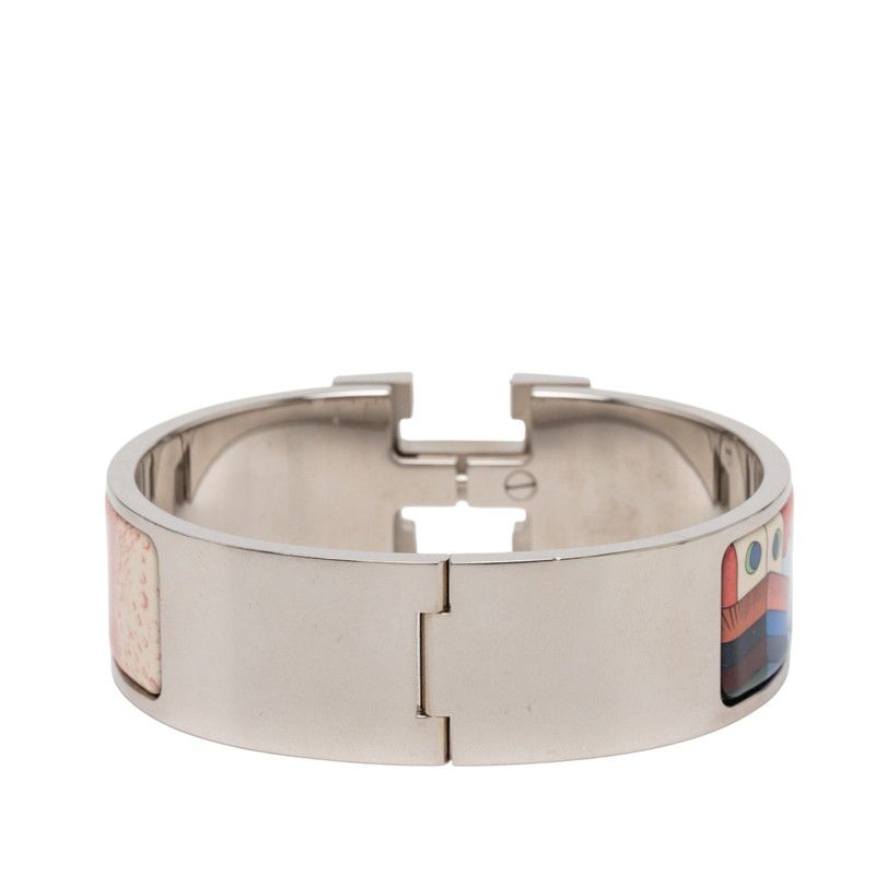 Hermes Clic Clac PM Silver Blue Multicolor Metal