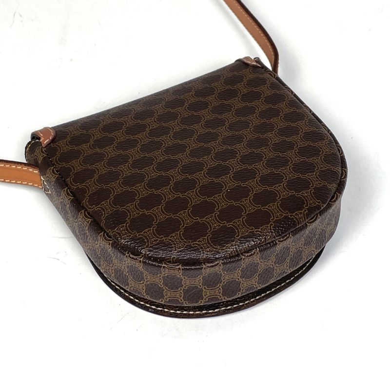 Celine Macadam Pattern Shoulder Bag Logo Pochette