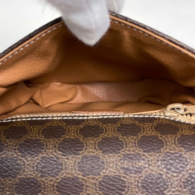 Celine Macadam Pattern Shoulder Bag Logo Pochette