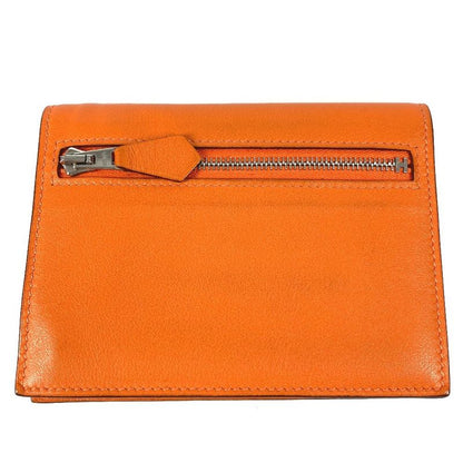 Hermes Bifold Wallet Zip Zap Swift Orange