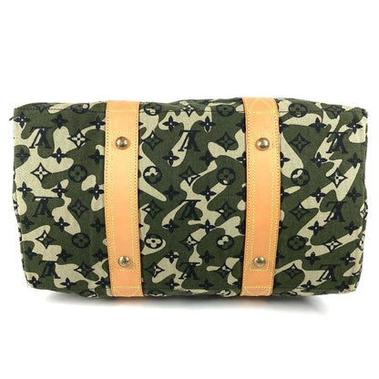 Louis Vuitton Shoulder Bag Tray Leather Canvas Monogram Green