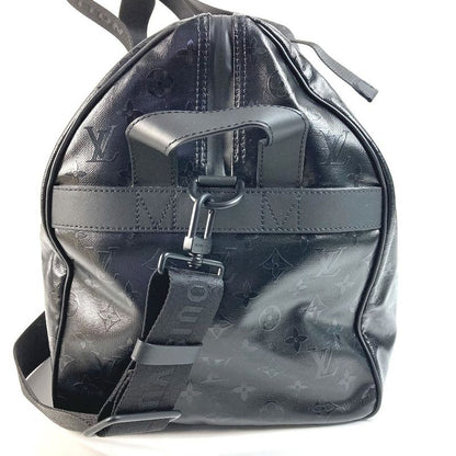 Louis Vuitton Boston Bag Keepall 55 Leather Black