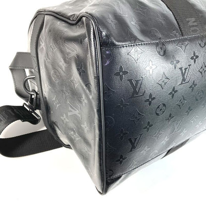 Louis Vuitton Boston Bag Keepall 55 Leather Black
