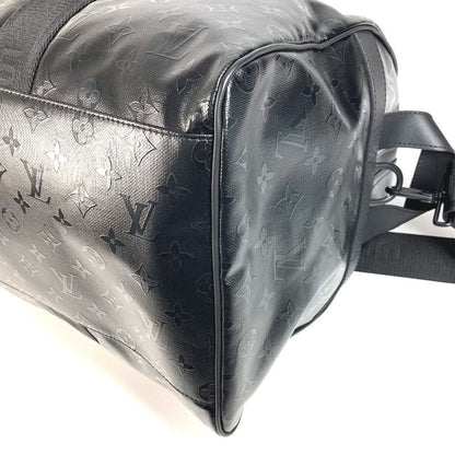 Louis Vuitton Boston Bag Keepall 55 Leather Black