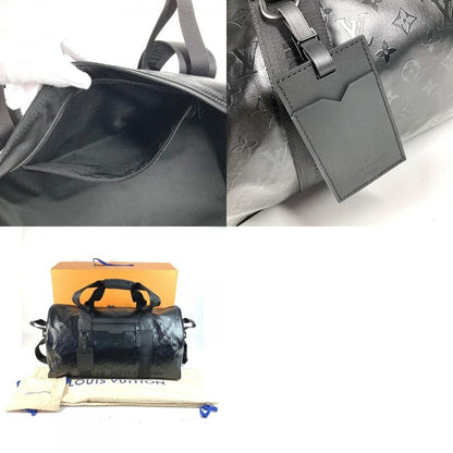 Louis Vuitton Boston Bag Keepall 55 Leather Black