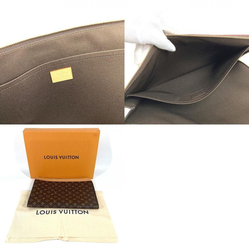 Louis Vuitton Clutch Pochette Jour Monogram Canvas Brown